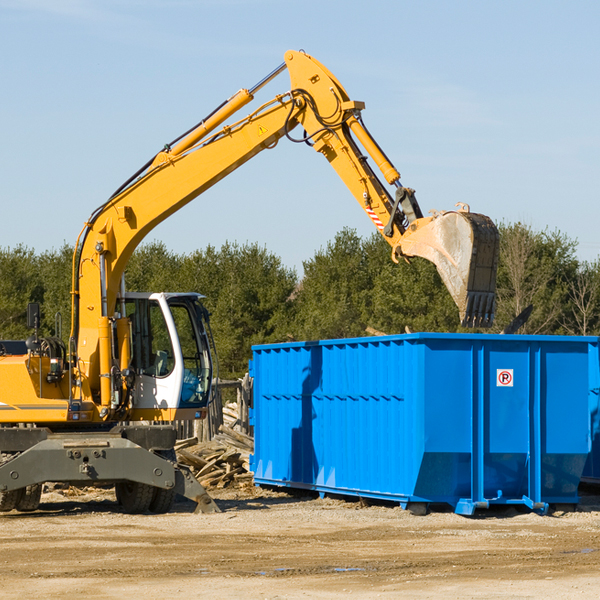 are there any restrictions on where a residential dumpster can be placed in Cedar Falls